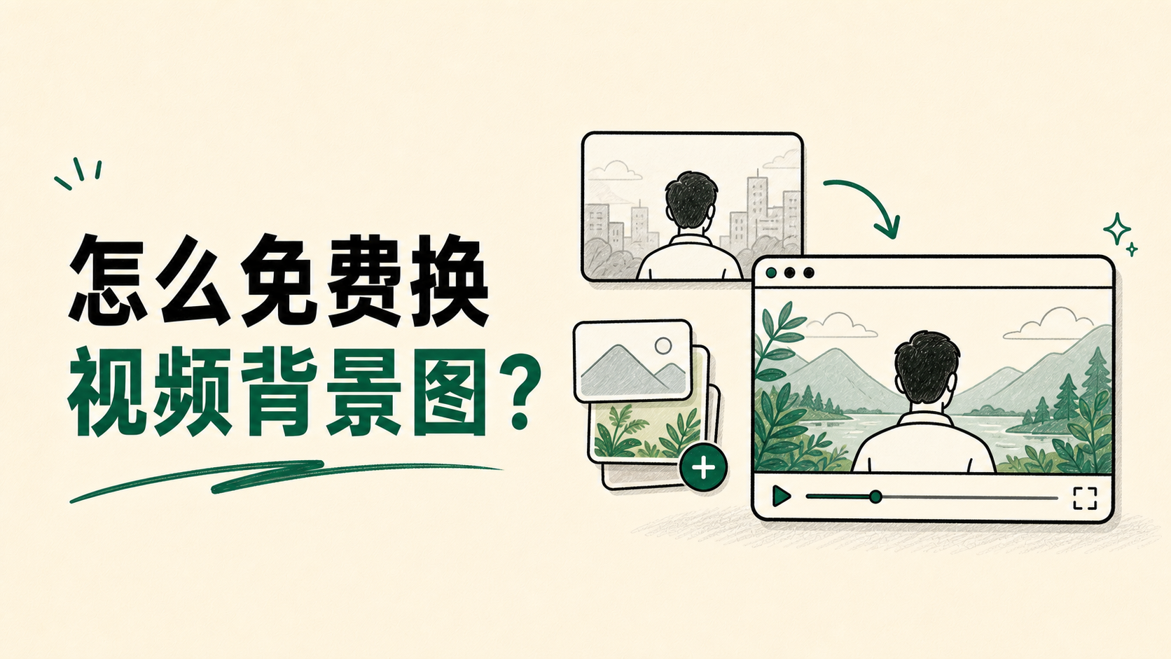 怎么免费换视频背景图?